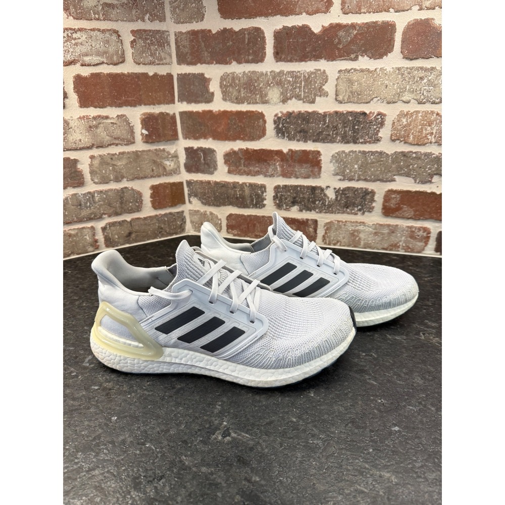 Adidas Ultraboost 20 Mens Dash Grey Core Black Running Shoes EG0694 Size 11.5
